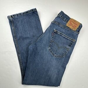Levi's Womens 527 Slim Bootcut Jeans 32x30 Blue Cotton Denim Classic Casual